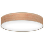 Ashton Flush Mount Ceiling Light - Natural Veneer