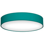 Ashton Flush Mount Ceiling Light - Silk Turquoise