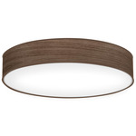 Ashton Flush Mount Ceiling Light - Walnut Stained Veneer