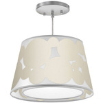 Fusion Pendant - Brushed Nickel / Silk Cream