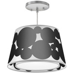 Fusion Pendant - Brushed Nickel / Silk Ebony