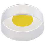Eclipse Ceiling Light - Yellow / Frosted