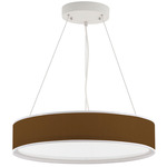 Kevin Pendant - White / Silk Antique Copper