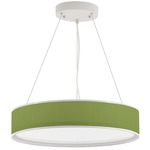 Kevin Pendant - White / Silk Verde