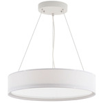 Kevin Pendant - White / Linen White