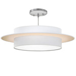 Tong Planetary Pendant - Nickel / Silk Champagne