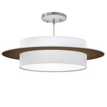 Tong Planetary Pendant - Nickel / Silk Chocolate