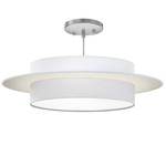Tong Planetary Pendant - Nickel / Silk Cream