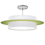 Tong Planetary Pendant - Nickel / Silk Verde