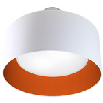 Inny Pendant - Nickel / Silk Orange