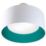 Inny Pendant - Nickel / Silk Turquoise