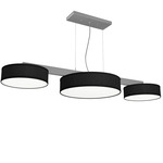 Dexter Linear Pendant - Nickel / Silk Ebony