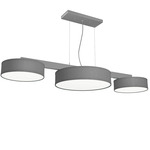 Dexter Linear Pendant - Nickel / Silk Gunmetal