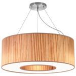 Aperture Pendant - Nickel / Zebrawood Photo Veneer