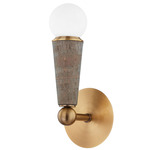 Dax Wall Light - Patina Brass / Cork