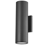 Perry Outdoor Wall Sconce - Textured Black / Clear
