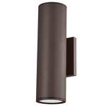 Perry Outdoor Wall Sconce - Textured Bronze / Clear