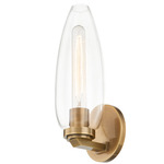 Fresno Wall Light - Patina Brass / Clear