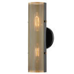 Mikka Wall Light - Patina Brass/ Black