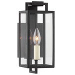 Beckham Outdoor Wall Light - Forged Iron / Clear