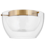 Dutton Ceiling Light - Patina Brass / Clear