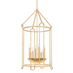 Lassen Chandelier - Vintage Gold Leaf