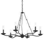 Sawyer Outdoor Chandelier - Forged Iron