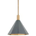 Huntley Pendant - Patina Brass / Verdegris