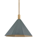 Huntley Pendant - Patina Brass / Verdegris