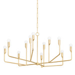 Norman Chandelier - Vintage Gold Leaf