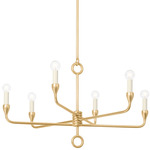 Orson Chandelier - Vintage Gold Leaf