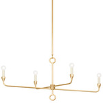 Orson Linear Chandelier - Vintage Gold Leaf