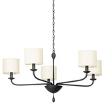 Osmond Chandelier - Black Iron