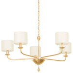 Osmond Chandelier - Vintage Gold Leaf