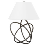 Fortuna Table Lamp - French Iron / White