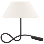 Alameda Table Lamp - Forged Iron / Off White