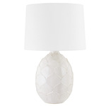 Gardena Table Lamp - White / White