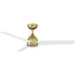 Mocha Smart Ceiling Fan - Soft Brass / Matte White