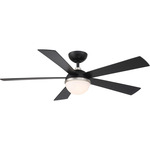 Eclipse Smart Ceiling Fan with Light - Brushed Nickel / Matte Black / Matte Black
