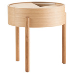 Arc Side Table - White Pigmented Oak