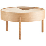 Arc Coffee Table - Discontinued Model - White Pigmented Oak