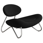 Meadow Lounge Chair - Brushed Steel / Hallingdal 65 180