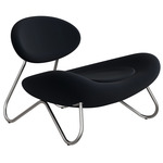 Meadow Lounge Chair - Brushed Steel / Vidar 554
