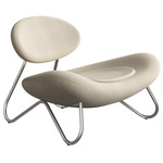 Meadow Lounge Chair - Brushed Steel / Sisu 105