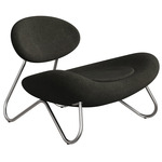 Meadow Lounge Chair - Brushed Steel / Nara 03