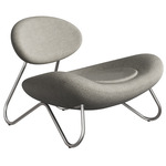 Meadow Lounge Chair - Brushed Steel / Alpine 01