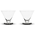 Puck Glass Set of 2 - Smoke / Clear