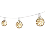 String Light Kit G16 E12 Base 25 Foot/15-Socket - White / Marble