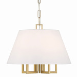 Westwood Chandelier - Vibrant Gold / White