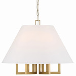 Westwood Chandelier - Vibrant Gold / White